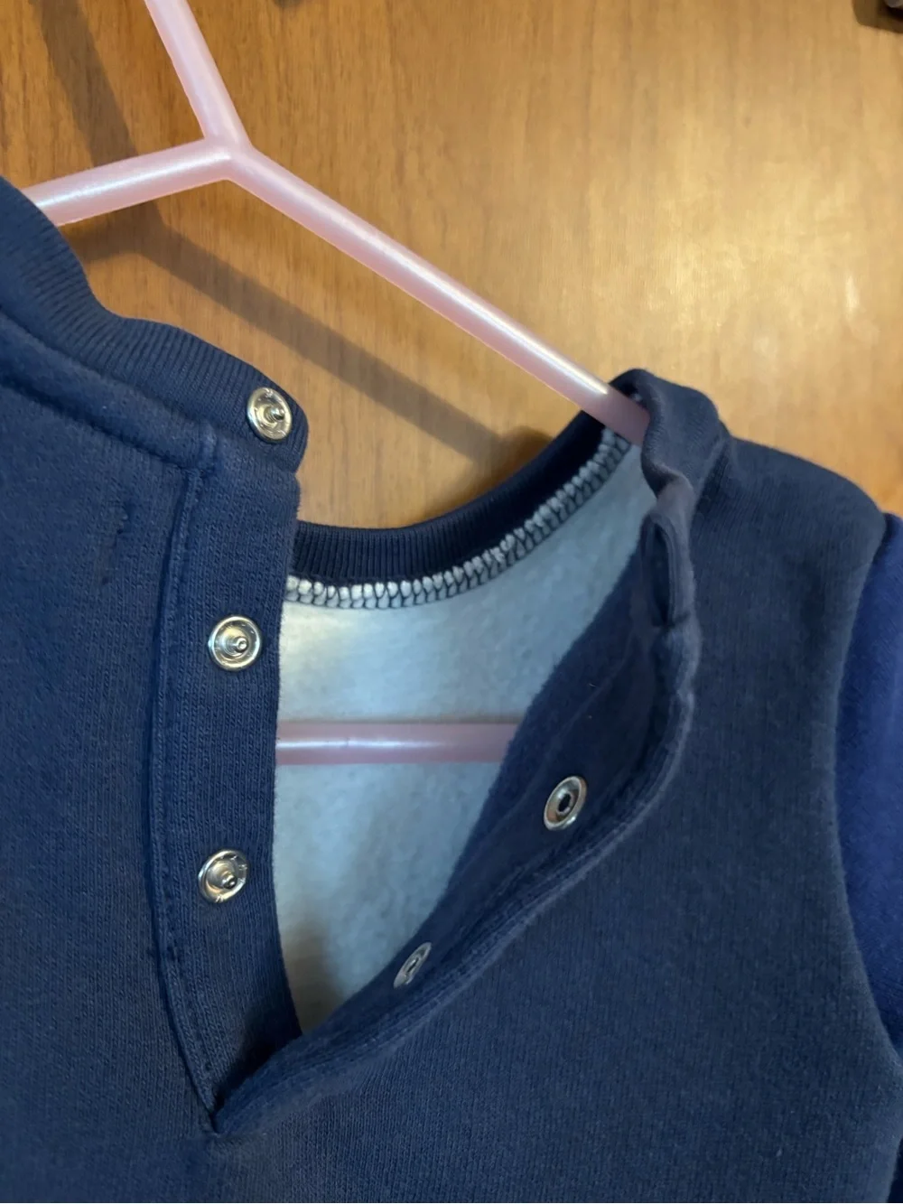 Ralph Lauren Polo Bear Ski Pullover - White & Navy